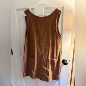 Brown Corduroy Mini Dress- BRAND NEW